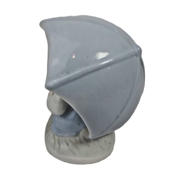 Duncan Royale Girl with Umbrella 4.5 inch Ceramic Porcelain Figurine Vintage - Picture 4 of 7